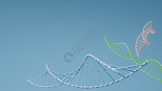 脱氧核糖核酸 抽象的 3d 多边形 Dna 分子 医学科学软颜色遗传生物技术化学生物学或基因细胞概念插图或背景  3D仁德基因型图片