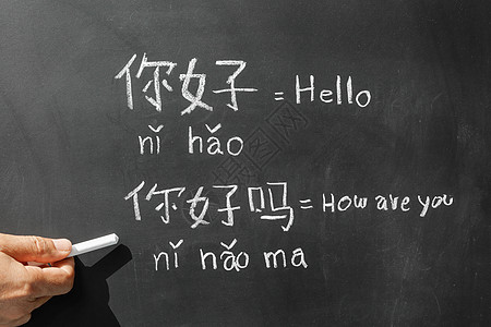 在课堂上学习中文字母pinyin写作旗帜教育老师教室刻字翻译拼音班级字体图片