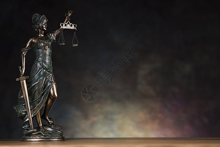 法律之神 女法官圣像手势智慧金属命令律师法庭司法雕像雕塑女性图片