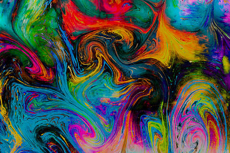 抽象 grunge 艺术背景纹理与彩色油漆飞溅坡度大理石光谱彩虹刷子中风花纹墙纸装饰品水彩图片