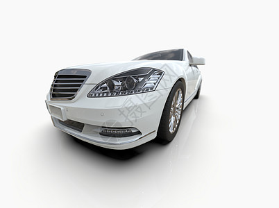 汽车3D模型在白色3d上孤立的通用和无品牌高价豪华汽车说明运动轮胎工作室轿车大灯车轮速度展览商业发动机背景