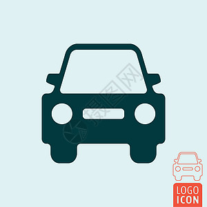 汽车图标隔离车辆运输标识标签网站圆形插图旅行空白邮票图片