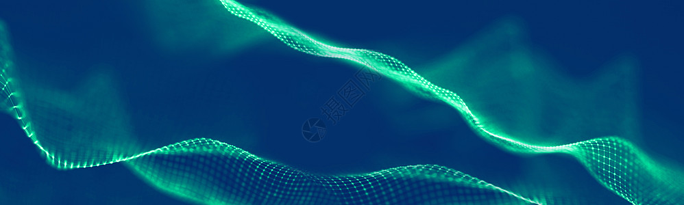 互联网技术抽象技术背景 抽象波背景网络网络技术 现代 3d 图形几何背景 声波流图片