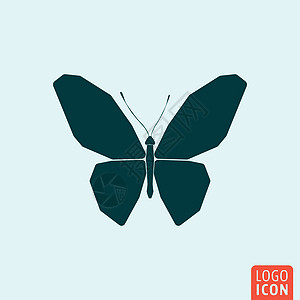 蝴蝶图标隔离翅膀昆虫网站网络用户绘画飞行艺术插图按钮图片