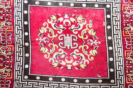 长脖族纺织汤加图案 塔帕布摘要背景上的婚礼主题 塔帕布通常形成一个正方形网格 每个正方形包含带有重复图案的几何图案背景