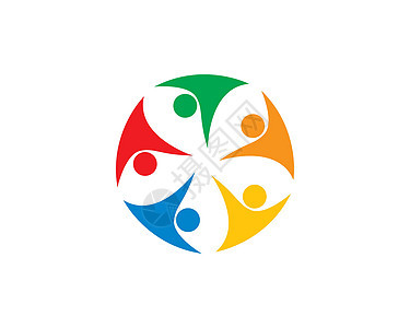 社区社区护理Logo模板教育演讲商业团队绿色身份财产合伙团体公司图片