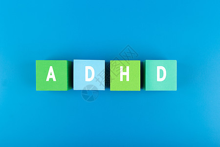 蓝色的Adhd 最起码现代概念图片