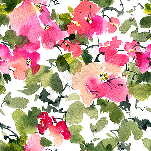 花树啪嗒啪嗒艺术植物墨水插图花序墙纸花园刷子卡片手工图片