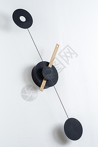 墙上的现代时钟指针休息时间圆圈乐器倒数工作模拟数字跑步图片