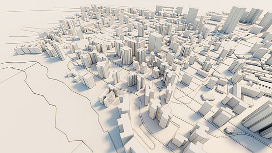 3d 市中心白色商业 downtow建造办公室建筑建筑学电脑景观技术艺术摩天大楼3d图片