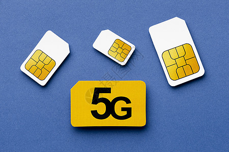 顶视图 5g sim 卡图片