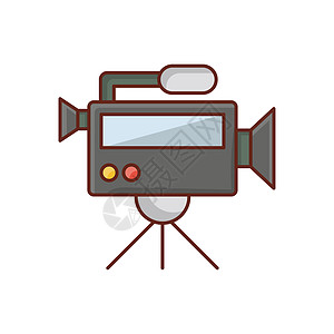 照相机技术生产网络标识视频按钮电视互联网摄像机插图背景图片