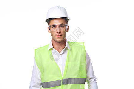 工兵工身制服防护服建筑工程工程师植物安全建设者工程安全帽工人头盔微笑商业建筑学图片