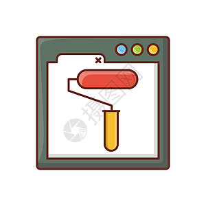 网络网页浏览器营销软件创造力互联网病毒性插图艺术工具铅笔图片