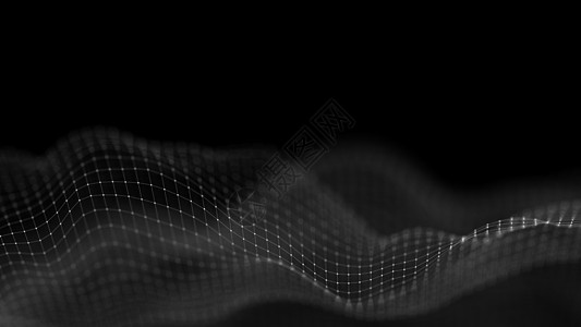 音乐背景 大数据粒子流可视化 科学信息图表未来派插图 声波 声音可视化代码创新溪流电脑毛刺网络网格噪音活力圆圈图片