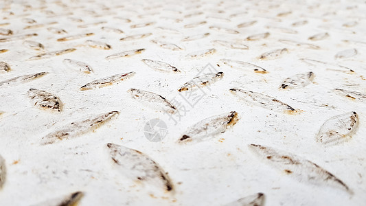压花菱形花纹白钢板 用于地板和工业建筑 用作背景的白色复古钢板材料作品条纹金属瓦楞电脑行人地面控制板生产图片