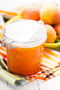 杏汁果酱食物桌子季节橙子玻璃厨房水果饮食甜点维生素图片