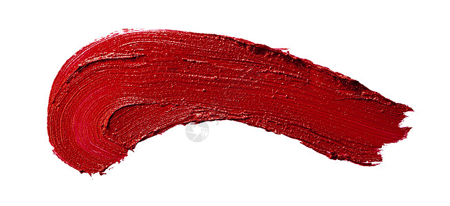 白色上孤立的光滑红口红唇膏色表女性玫瑰样本口红化妆品治疗绘画魅力热情光泽度图片