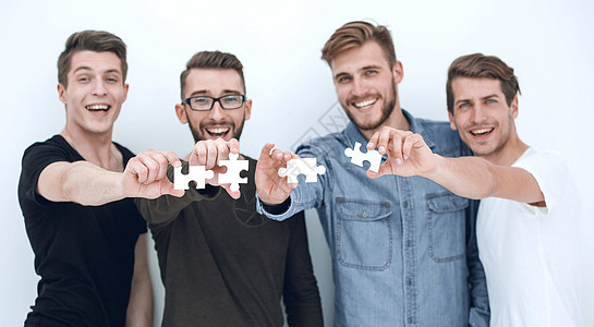 连接拼图片段的人的图像Name合作玩具挑战成功协议职业合伙创造力团队解决方案图片