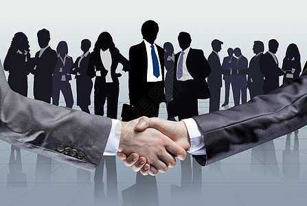 特写商业界人士的手握手 以确认其伙伴关系协议交易女性会议职员朋友们成人联盟合同团队图片