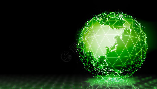 数字地球网络横幅全球网络 科技元金融金属宇宙全球化国际电脑屏幕技术行星全息图片