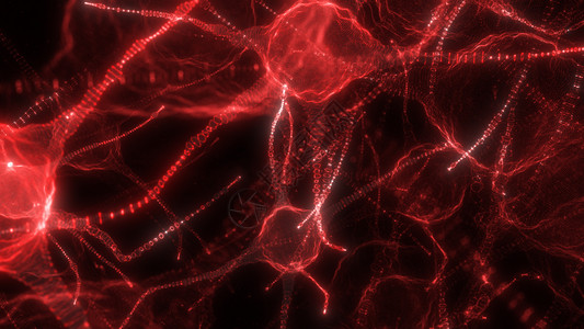 神经细胞中枢网络 3D 插图生物风暴信号解剖学冲动神经元药品树突头脑电气图片