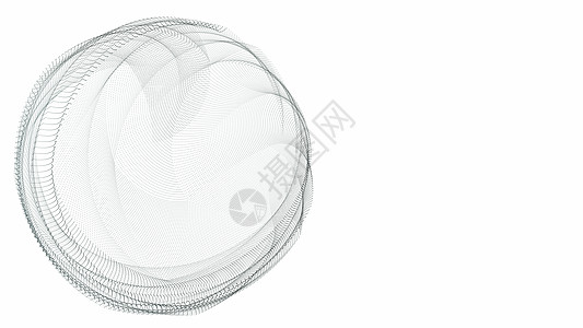 背景3d 空几何物体 铁丝框虚形结构的简要图解数学插图渲染漩涡几何学小样卡片海报商业推介会图片