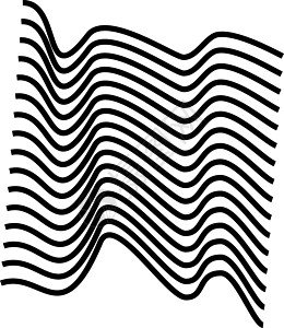 黑白曲线的波线图片