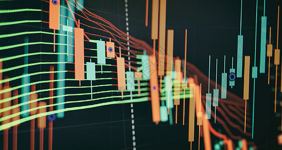 股票市场投资交易 数字屏幕上的Forex图表图 美国市场贸易监视器数据经济技术金融资金库存交换图片