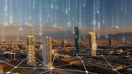 连通航空城市 有多个界面 未来主义概念 伊兹密尔的扩大现实虚拟现实媒体照片网络流媒体数据电脑社交追随者井号图片