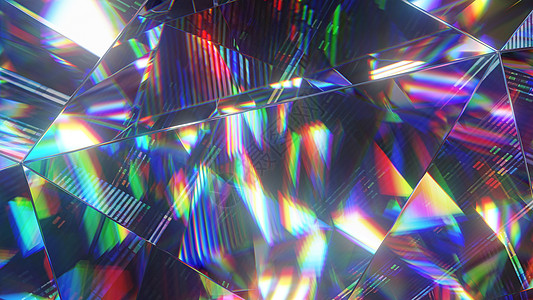 钻石的抽象反射背景三维3D折射奢华运动几何学珠宝棱镜火花彩虹石头宝石图片