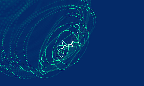 抽象的蓝色几何背景 连接结构 科学背景 未来技术 HUD 元素 连接点和线 大数据可视化和商业线条黑色三角形墙纸插图边缘圆圈宇宙图片