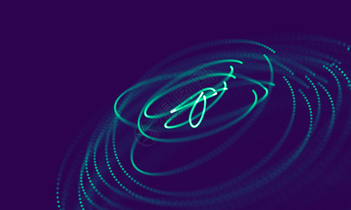 紫色背景上的抽象蓝色几何粒子 连接结构 科学蓝色背景 未来技术 HUD 元素 连接点和线 大数据与商业插图黑色圆圈三角形线条墙纸图片