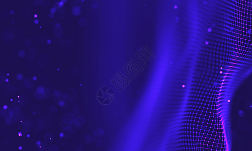 紫外星系背景 空间背景图宇宙与星云  2018 紫色技术背景 人工智能概念派对智力灯泡光线俱乐部蓝色紫外线神经元黑光网格图片