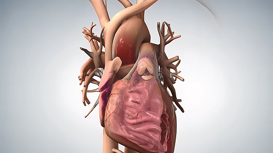 解剖人类心脏插图动脉肌肉生理计算机心房静脉心脏病身体动脉粥样硬化中庭图片