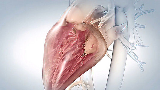 心脏的Aorta 血液从心脏流出 人类心解剖脉冲心脏病身体心悸药品器官心室骨骼生物学高血压图片