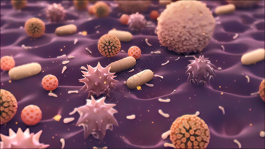 免疫系统中的细菌和病毒免疫病原宏观淋巴抗体自然微生物破坏白细胞防御图片