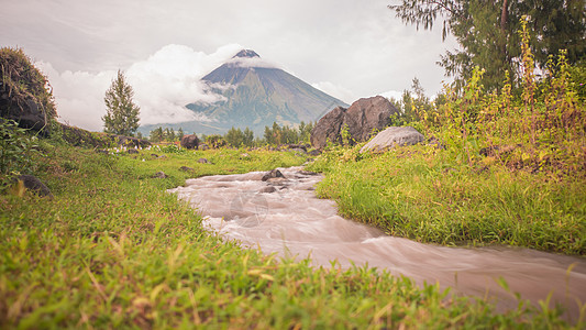 马荣火山吕宋岛顶峰高清图片