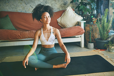 愿你永远幸福 身体和思想瑜伽活力封锁女士平衡运动女性公寓全身运动装图片