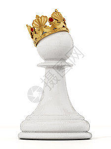 金冠白象棋 3D插图图片