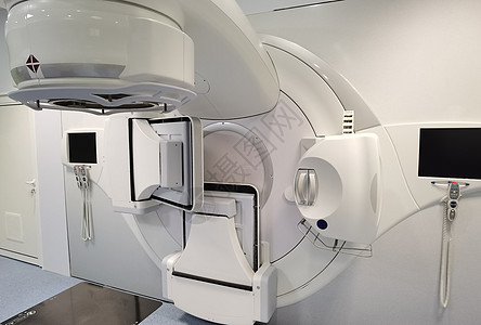 现代医院肿瘤癌症治疗的高级医疗线性加速器 在现代医院里药品卫生程序断层工具放射科扫描科学解决方案辐射图片