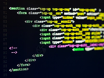HTML 计算机代码格式开发商线条软件编程网站脚本网络编码安全技术的高清图片素材