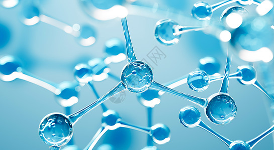 封面图化学科学横幅或传单的抽象 dna 背景 抽象水分子设计 原子公式 科学或医学背景 3d 渲染图背景