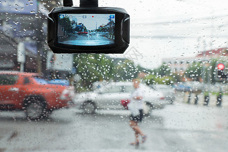 汽车录像机玻璃运输驾驶录音机相机运动事故导航交通屏幕图片