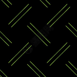 以黑色无缝模式绘制的水彩绿色绿电池标题表面正方形花纹纺织品细胞背景图片