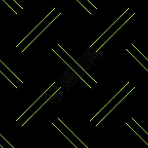 以黑色无缝模式绘制的水彩绿色绿电池标题表面正方形花纹纺织品细胞背景图片