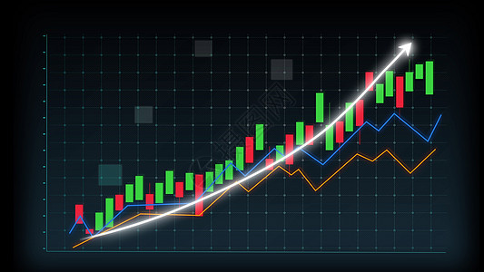 暗示图表中的业务增长概念显示营销销售利润技术销售公司报告成功3d生长战略解决方案商业图片