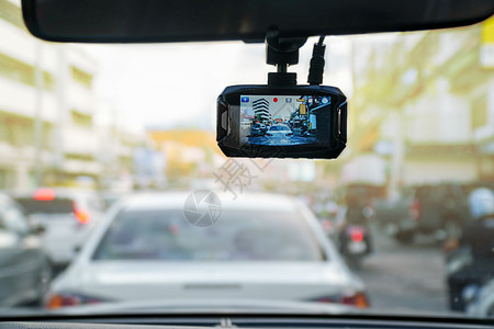 汽车录像机短跑运输交通安全挡风玻璃凸轮镜子相机录音机屏幕图片
