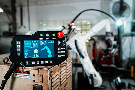 机械臂及其在工厂车间的控制器天顶板商业包装工程手术速度机器人输送带电脑编程汽车图片