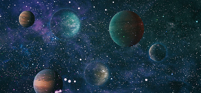 宇宙概念背景 宇宙中无限星域空间的一小部分 美国国家航空航天局提供的这张图片的元素小说场地望远镜勘探星星蓝色星座螺旋星际行星图片